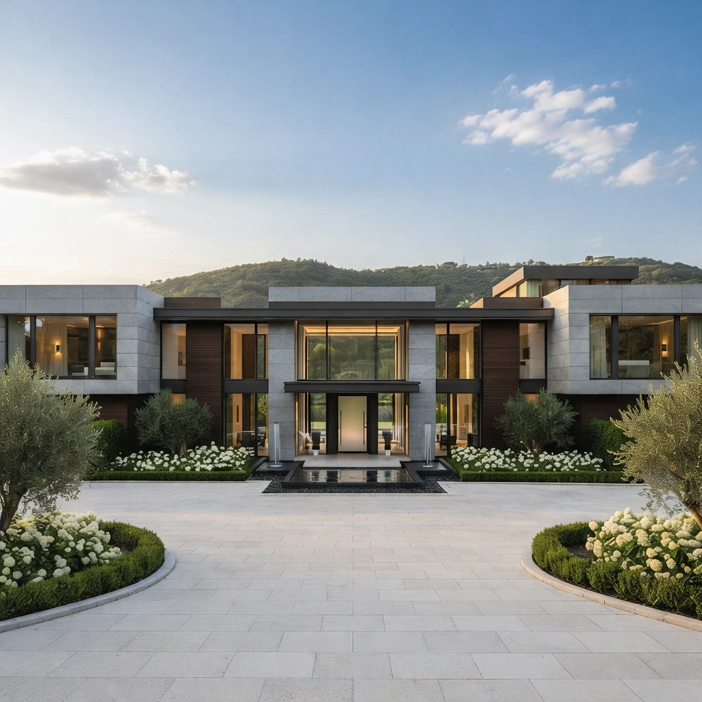A luxury estate conveying comfort, protection, and peace of mind